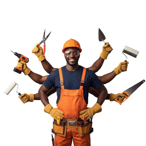 Handy man with hands