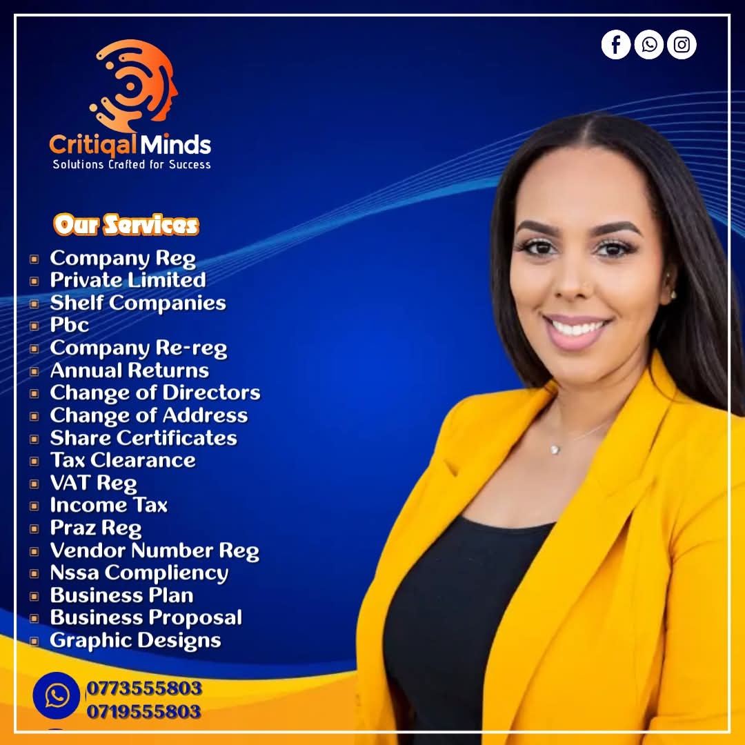 Company Registration Company re-registration Annual Returns Change of Directors