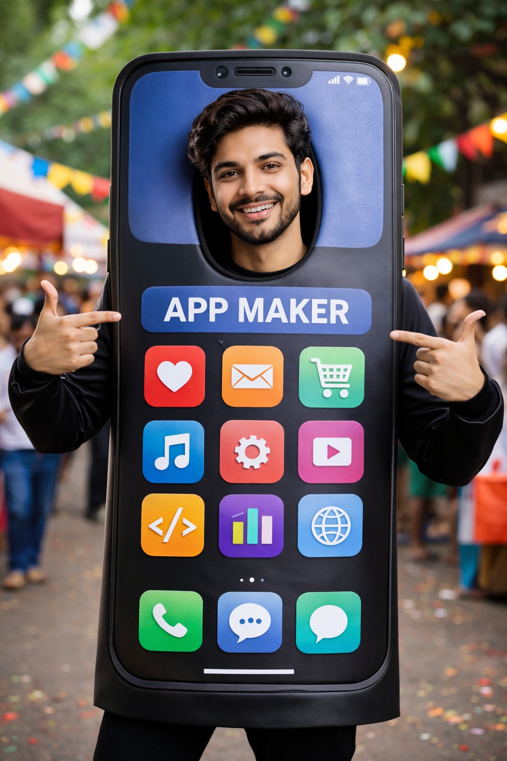 we can make app like instagram,facebook etc. or games like hill climb racing,temple run.